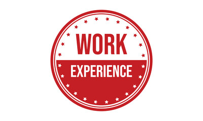 Work Experience Rubber Stamp Seal Vector
