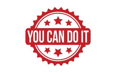 Fototapeta na wymiar You Can Do It rubber grunge stamp seal vector