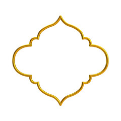 Decorative Islamic Frame, golden frame, decorative frame