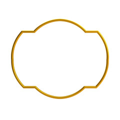 Decorative Islamic Frame, golden frame, decorative frame