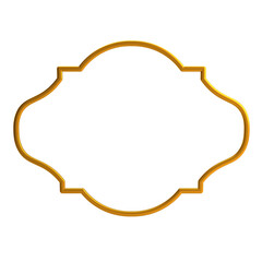 Decorative Islamic Frame, golden frame, decorative frame