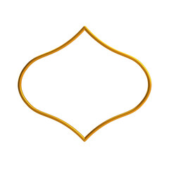 Decorative Islamic Frame, golden frame, decorative frame