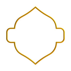 Decorative Islamic Frame, golden frame, decorative frame