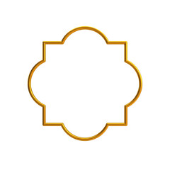 Decorative Islamic Frame, golden frame, decorative frame