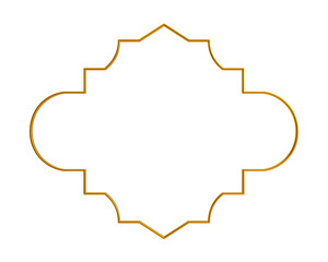 Decorative Islamic Frame, golden frame, decorative frame