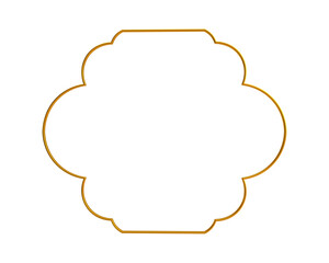 Decorative Islamic Frame, golden frame, decorative frame