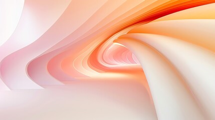 yellow , orange gradient curved shape white background aspect ratio 3:1