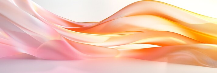 gold and white gradient curved shape white background, for banner wallpaper, aspect ratio 3:1