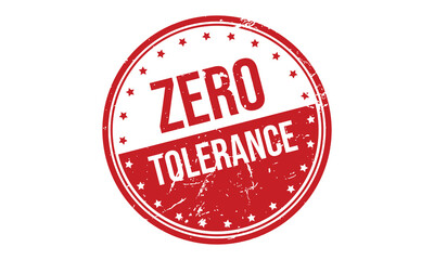 Zero Tolerance Rubber Stamp Seal Vector