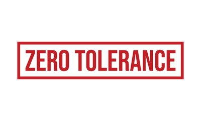 Zero Tolerance Rubber Stamp Seal Vector