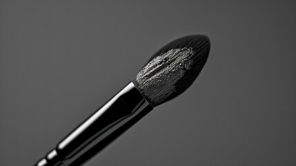Close up of an elegant makeup brush.