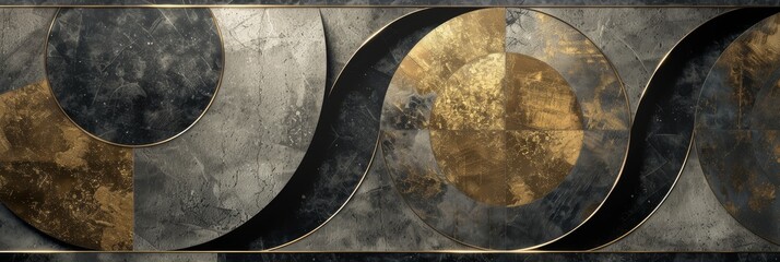 Ancient surreal meander roman, greek geometric patterns on marble. Luxurious stone designs and patterns on a rich marble background, exuding elegance and classical style - obrazy, fototapety, plakaty
