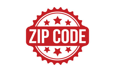 Zip Code rubber grunge stamp seal vector - obrazy, fototapety, plakaty