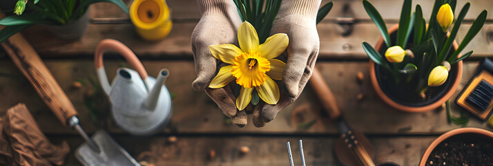 Nurturing Growth: The Comprehensive Guide to Narcissus Flower Care & Maintenance - obrazy, fototapety, plakaty