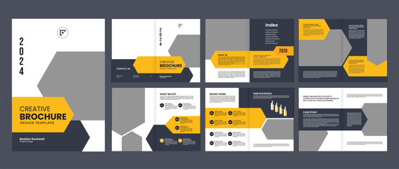 company business brochure magazine design template, profile brochure for creative annual report business proposal brochure template design 