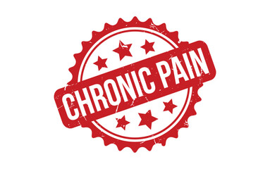 Chronic Pain rubber grunge stamp seal vector