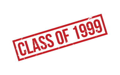Class of 1999 Rubber Stamp Seal Vector