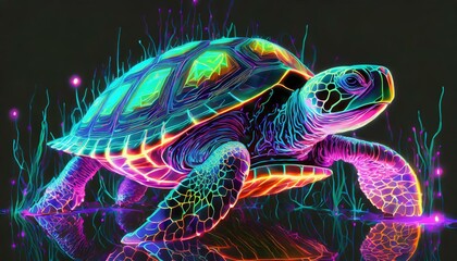 turtle in the night