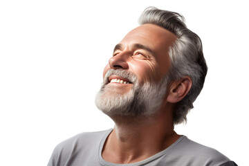 Obraz premium Relaxed businessman Isolated on transparent background.