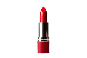 Fototapeta premium Red lipstick. Apply lipstick on the lips,Isolated on a transparent background.