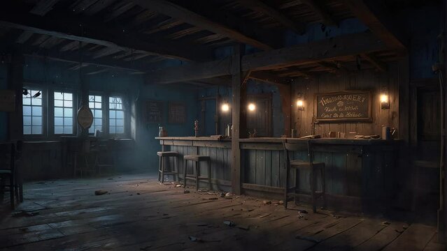 Step into the inviting interior of a traditional American pub, where the cozy furnishings and friendly atmosphere make it a beloved neighborhood gathering spot