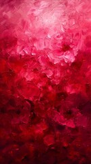 Red and pink abstract painting
