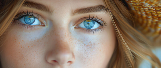 blue eyes, AI generated - 784287774