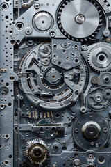 Machine gears texture for background