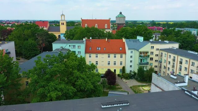 Castle Square Downtown Olawa Urzad Miasta Aerial View Poland