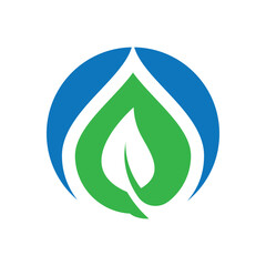 refreshing eco friendly water logo design