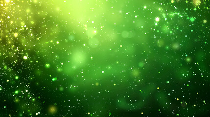 Green color natural environment bokeh shining background glitter particles wallpaper 