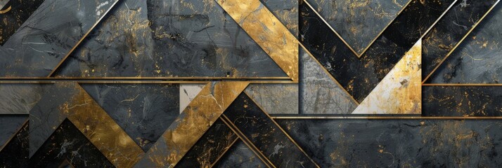 Ancient surreal meander roman, greek geometric patterns on marble. Luxurious stone designs on a rich marble background, exuding elegance and classical style - 784295331