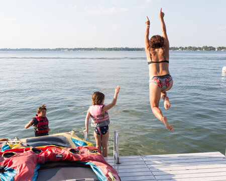Summer Days at the lake as a family.