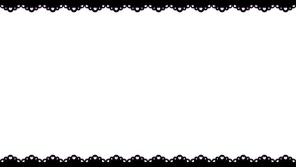 ハートレースなシンプルフレーム❤︎PNG