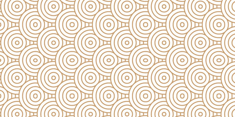 Overlapping Pattern Minimal diamond geometric waves spiral abstract circle wave line. brown seamless tile stripe geometric create retro square line backdrop pattern background.