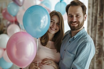 Gender Reveal Celebration with Loving Future Parents