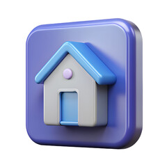 3d render of house icon