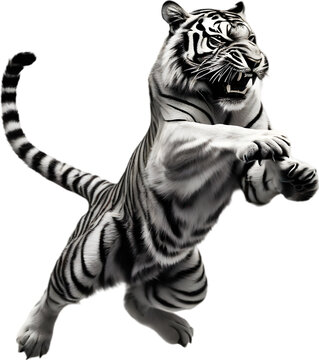 Close-up painting of a tiger.