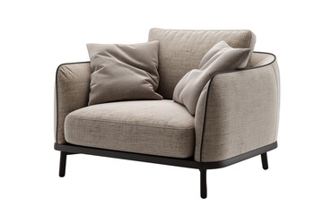 A stylish armchair with a comfortable seat and backrest perfect for relaxing in style