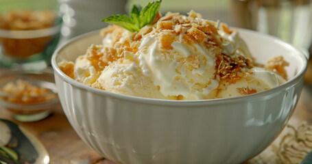 New Zealand dishes ice cream "Hokey pokey".