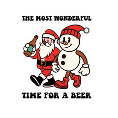 Fototapeta na wymiar the most wonderful time for a beer svg