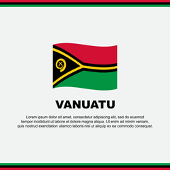 Vanuatu Flag Background Design Template. Vanuatu Independence Day Banner Social Media Post. Vanuatu Design