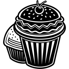 cupcake with cream