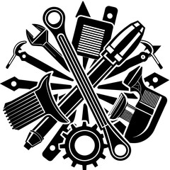 set of tools for construction