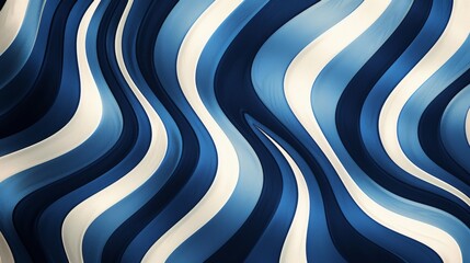 Blue and white wave pattern on black background