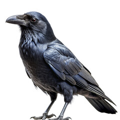 Raven isolated on transparent background