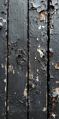 Weathered wooden door with peeling paint