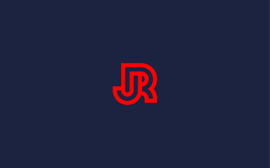 letters jr or rj logo icon design vector design template inspiration - obrazy, fototapety, plakaty
