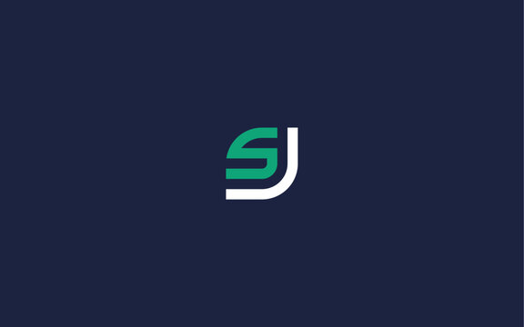 letter js with square logo icon design vector design template inspiration