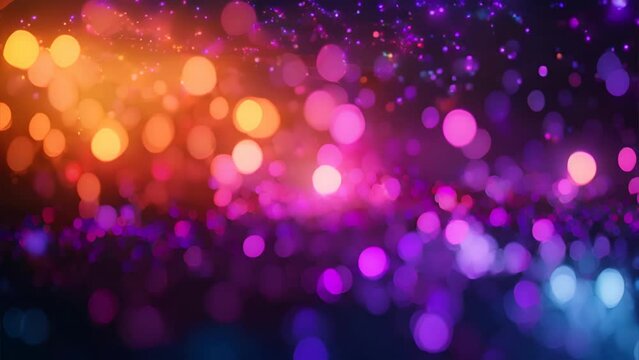 A beautiful abstract background with colorful bokeh lights